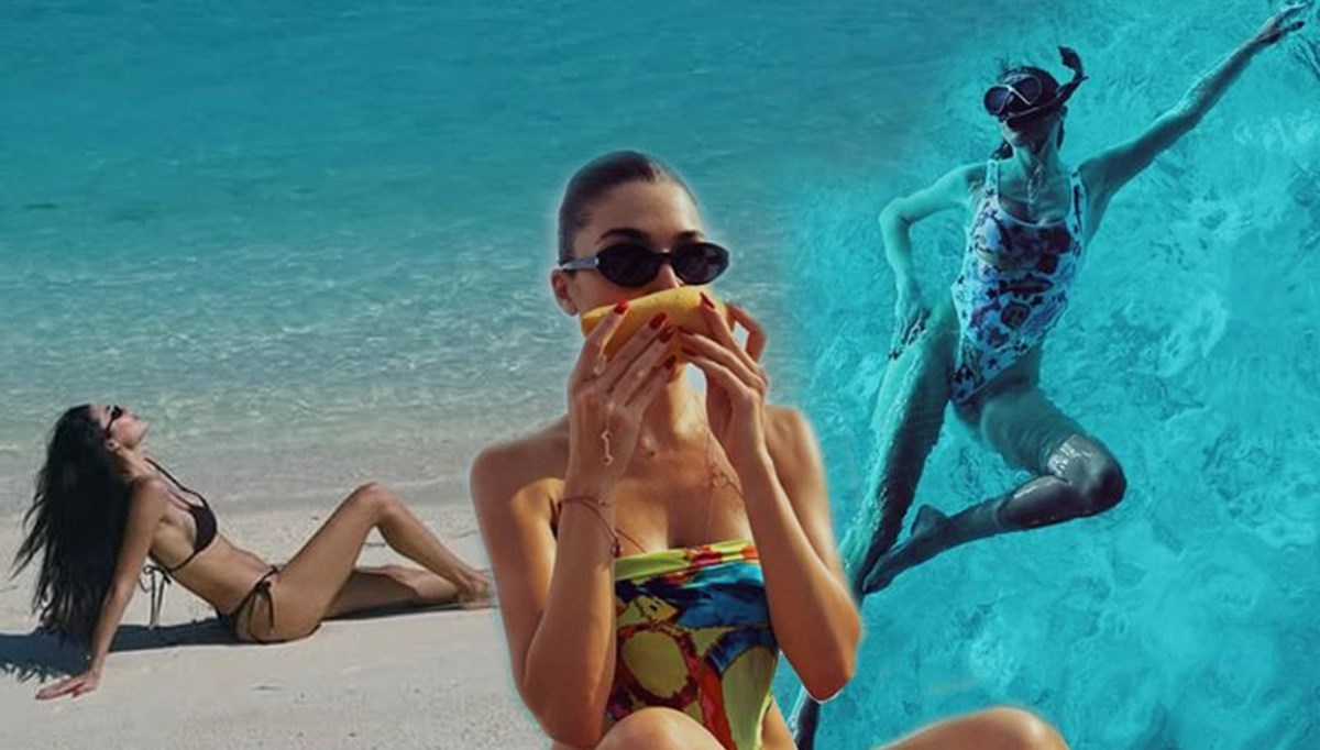 Maldivler'e giden Hande Erçel'den yeni pozlar