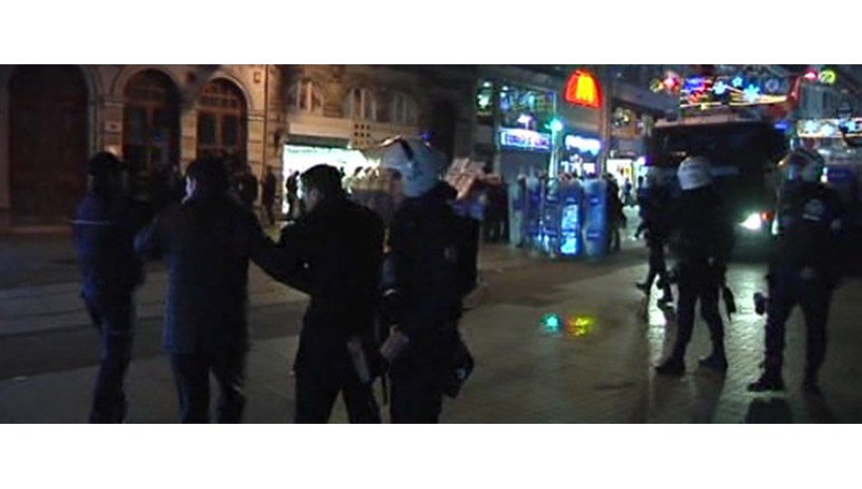 Taksim'de polis müdahalesi