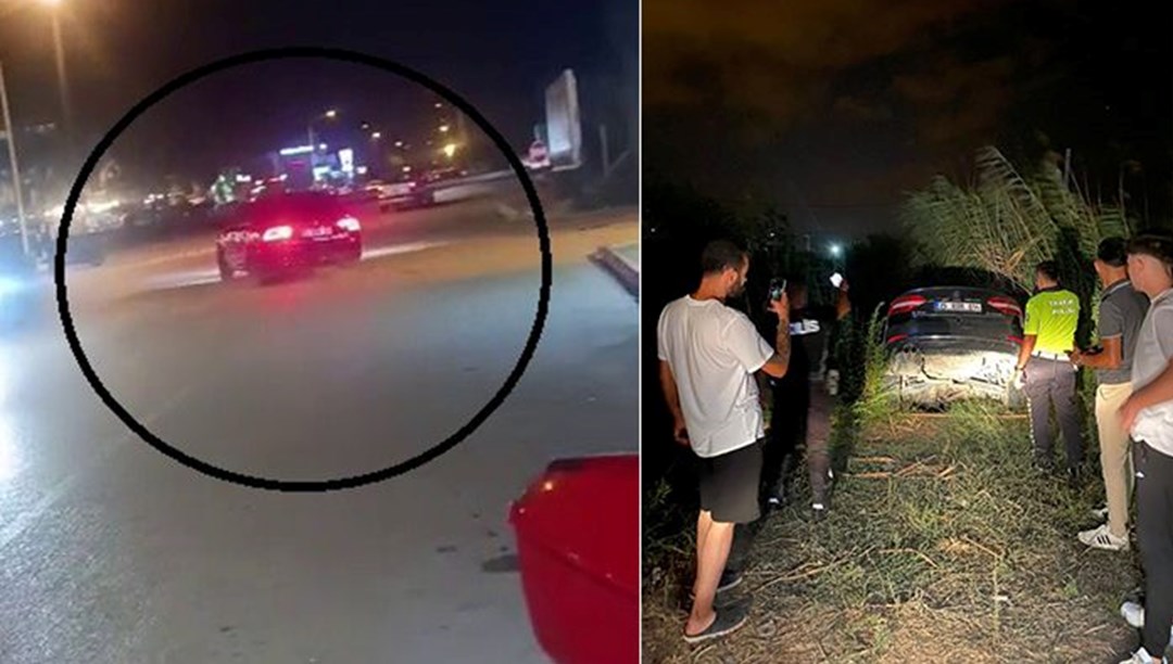 Drift atarken dereye uçtu!