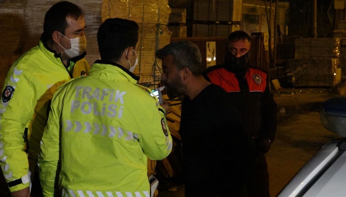 'Dur' ihtarına uymayan alkollü sürücü: Polisi görünce tedirgin oldum