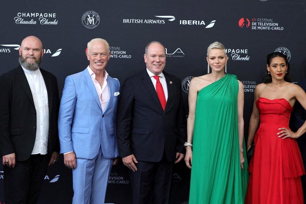 Hüzünlü Prenses Charlene'nin Monte Carlo Televizyon Festivali şıklığı - 9