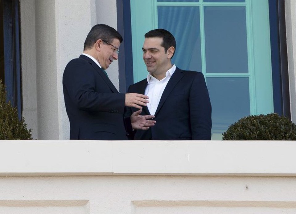 Başbakan Davutoğlu Yunanistan Başbakanı Çipras ile görüştü - 2