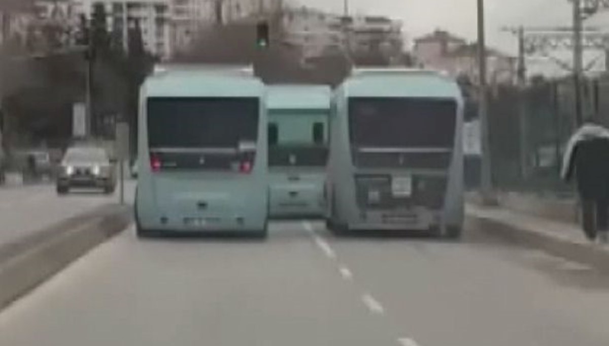 İstanbul'da minibüs rallisi karakolda bitti İstanbul'da minibüs rallisi karakolda bitti
