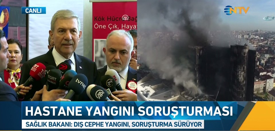 Sağlık Bakanı Demircan'dan hastane yangınıyla ilgili açıklama - 1
