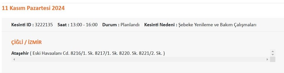 İzmir Çiğli'nin birçok ilçesinde elektrik kesintisi: Çiğle'de elektrikler ne zaman gelecek? - 1