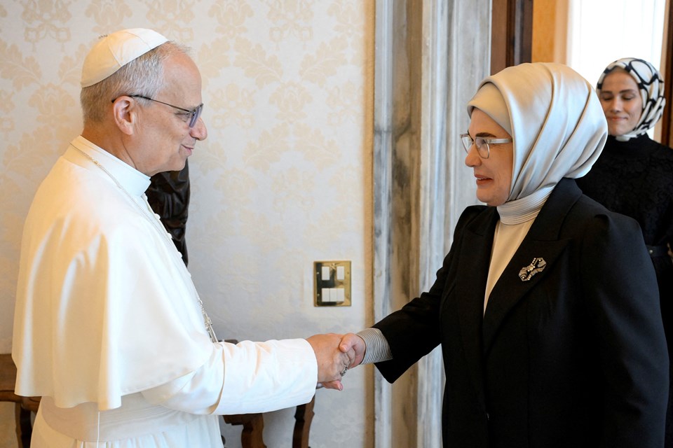 Emine Erdoğan, Papa Leo ile bir araya geldi: Gündem Gazze - 1
