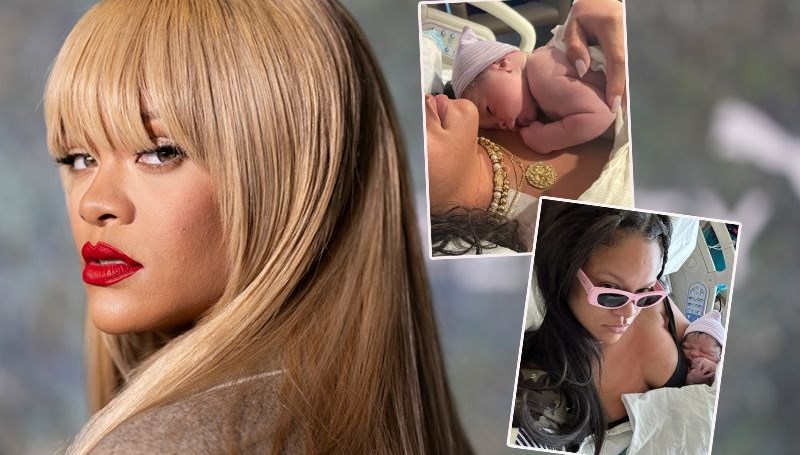 Rihanna doğum sonrası fotoğraflarını paylaştı: İnciler ve güneş gözlüğüyle doğurdum