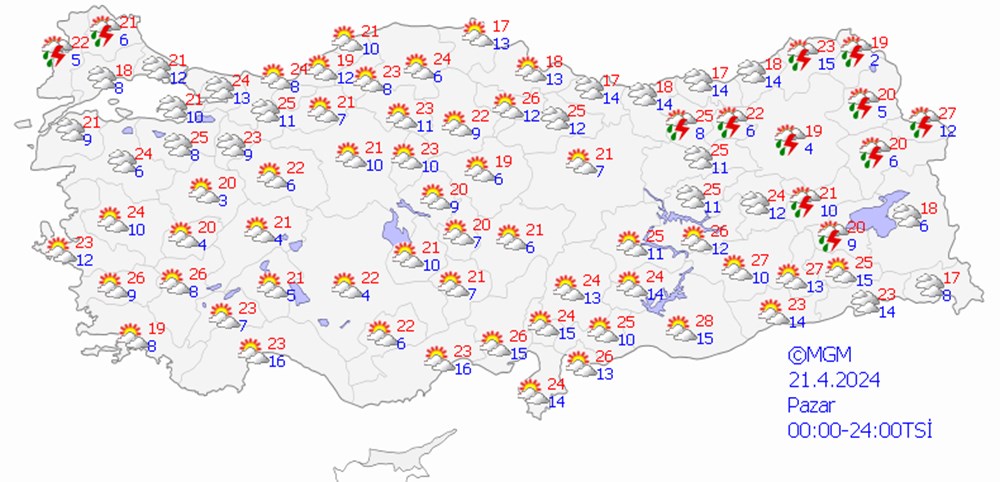 Batı için kuvvetli sağanak uyarısı (İstanbul, Ankara ve İzmir'de bugün hava nasıl olacak?) - 15