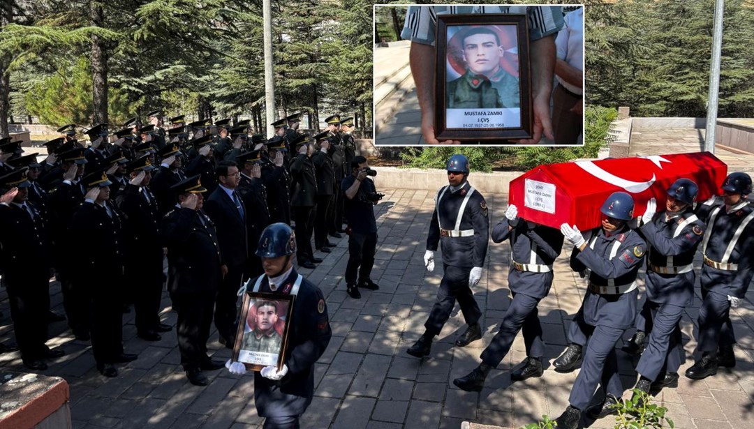 Şehidin naaşı 67 yıl sonra memleketinde toprağa verildi