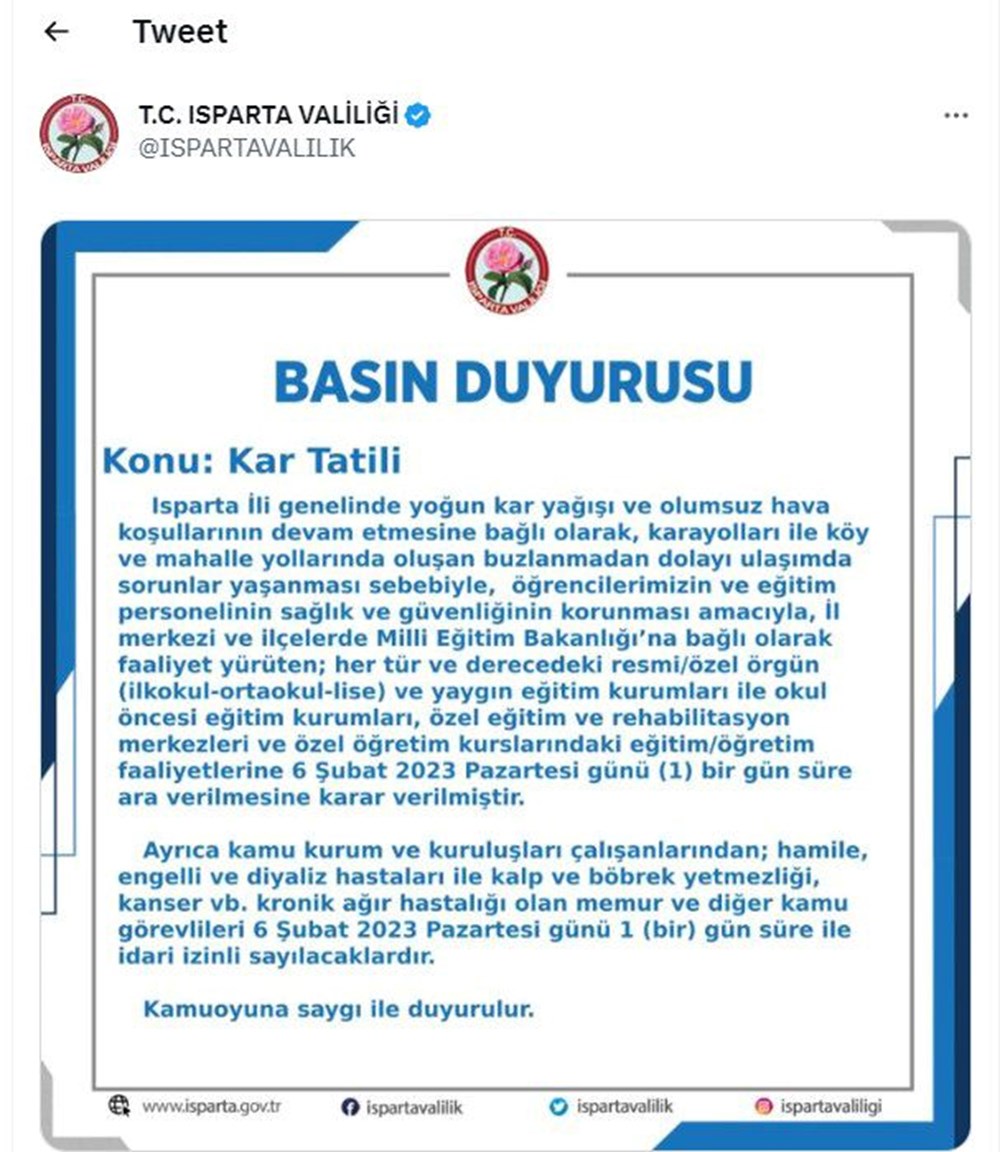 Pazartesi (bugün) İstanbul'da okullar tatil mi, hangi illerde okullar tatil edildi? İşte kar nedeniyle yarıyıl tatili uzatılan iller (İstanbul, Ankara, Sivas, Diyarbakır, Gaziantep, Bingöl...) - 22