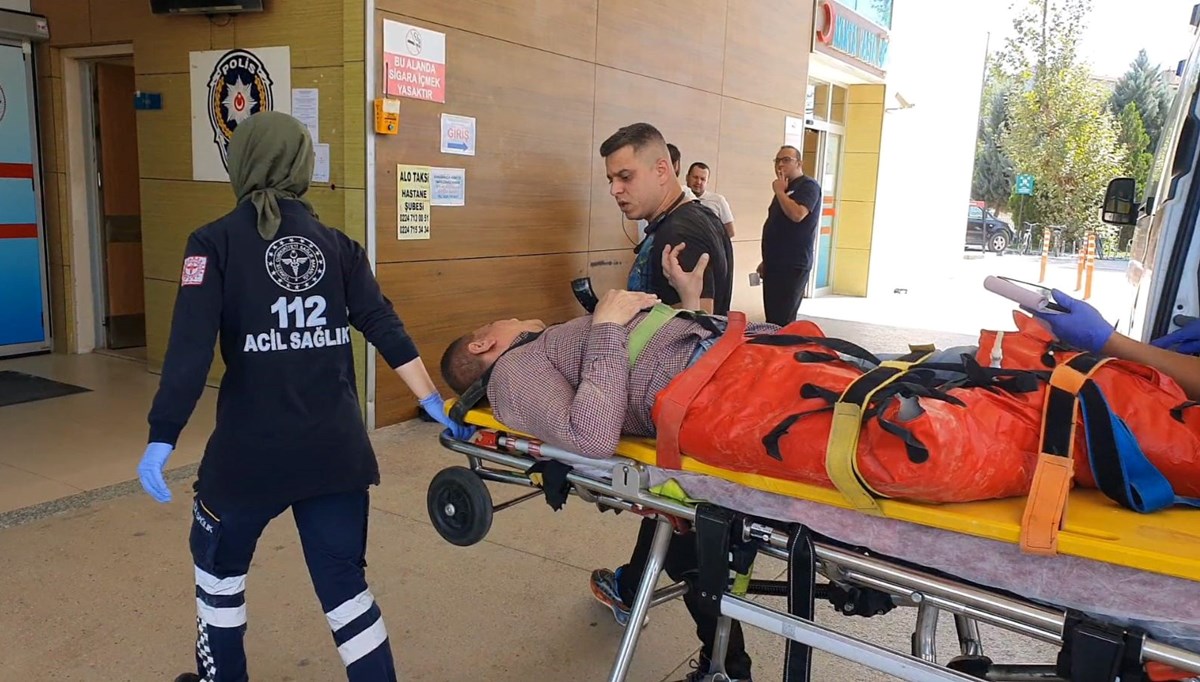 Bursa'da üzerine sunta düşen işçi yaralandı