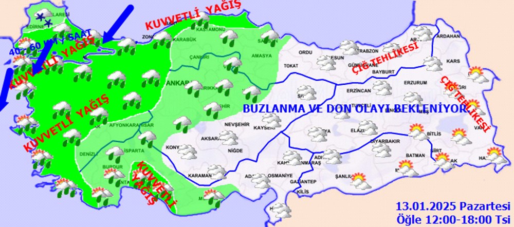 Kar, tipi, fırtına… İstanbul dahil 13 şehir için sarı kodlu uyarı! Kuvvetli yağışa dikkat - 7