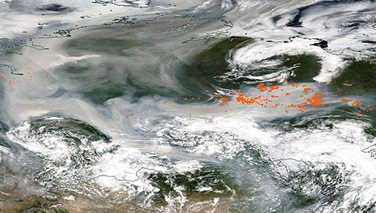 NASA duyurdu: Sibirya’daki yangınların dumanları tarihte ilk kez Kuzey Kutbu’na ulaştı
