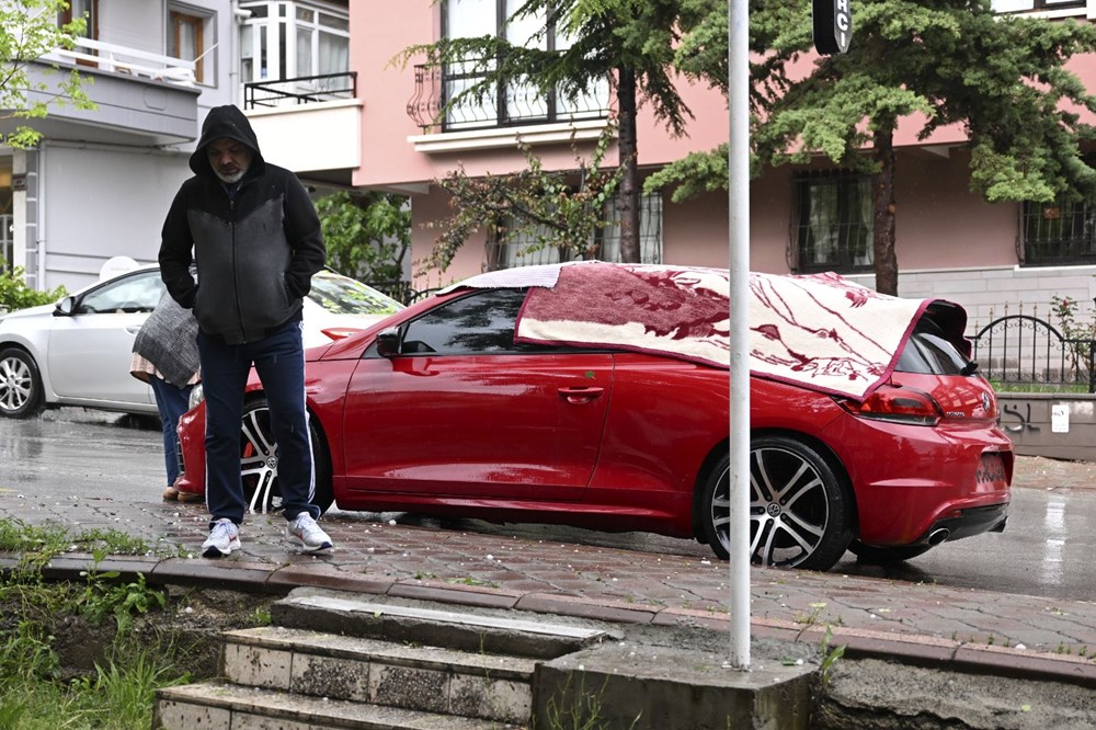 Ankara'da sağanak ve dolu etkili oldu - 10