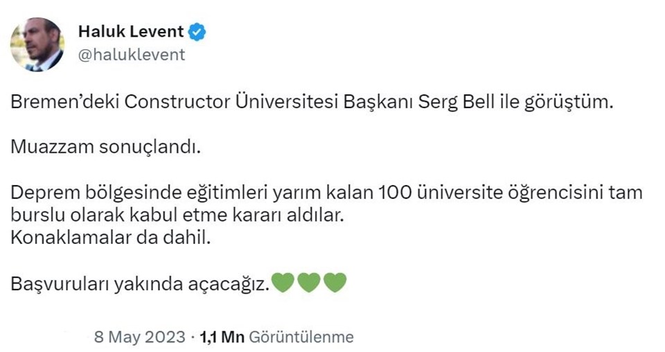 Haluk Levent depremzede öğrencilere burs anlaşması sağladı - 1