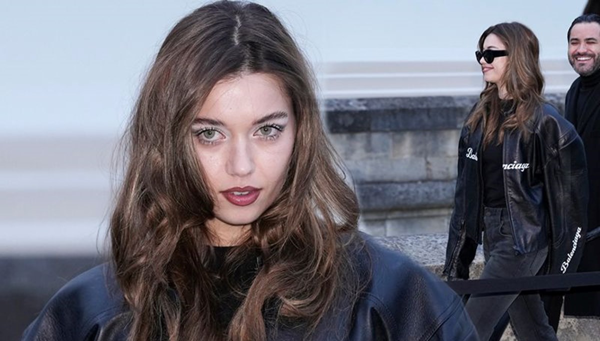 Afra Saraçoğlu Paris Moda Haftası'nda! Simsiyah görünümüyle göz kamaşırdı