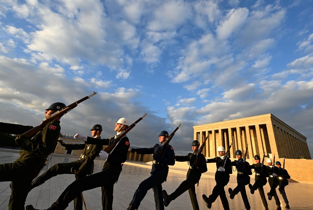 Anıtkabir'e özel bayrak değişim töreni - 6