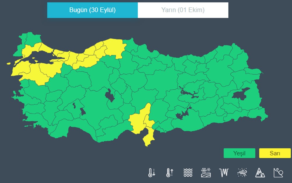 Valilik, AKOM ve Meteoroloji'den kuvvetli yağış uyarısı: 17 il için sarı kod - 6