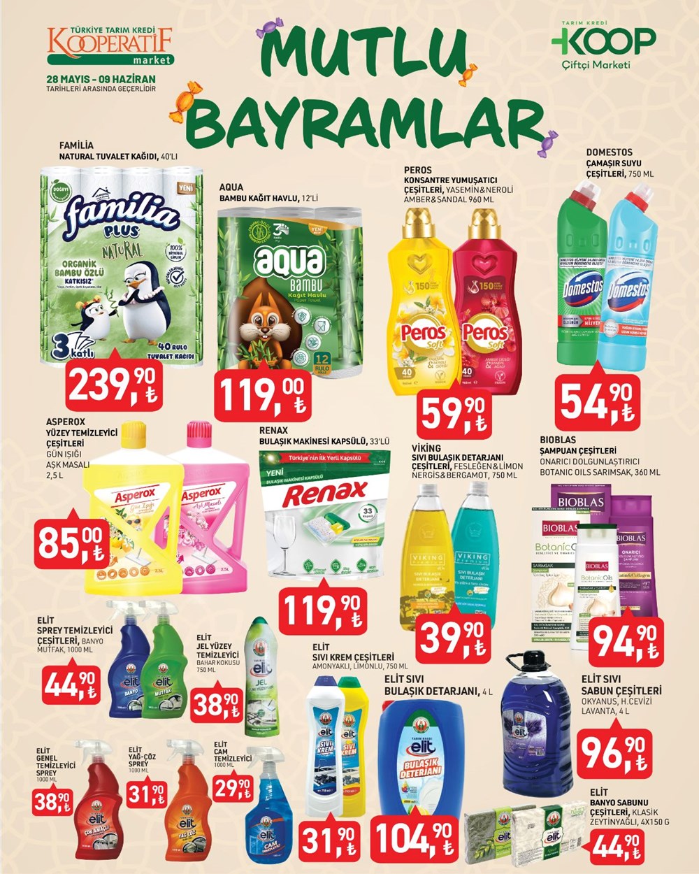 Tarım Kredi KOOP marketleri 28 Mayıs-9 Haziran indirimli eserler listesi 2025: Bayram’a özel indirimler reyonlarda 78