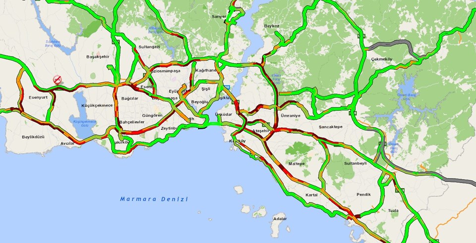 İstanbul'da kısıtlama sonrası trafik yoğunluğu - 1
