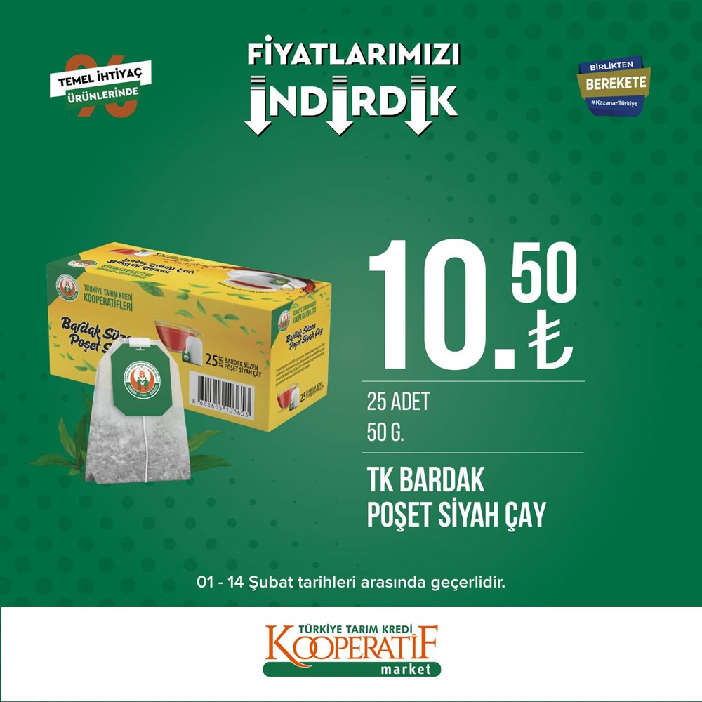 Tarım Kredi Kooperatif Market güncel indirimli ürünler listesini paylaştı Tarım Kredi Kooperatif Market yeni indirimli ürünler listesi belli oldu (1-14 Şubat güncel indirimli ürünler kataloğu) - 25