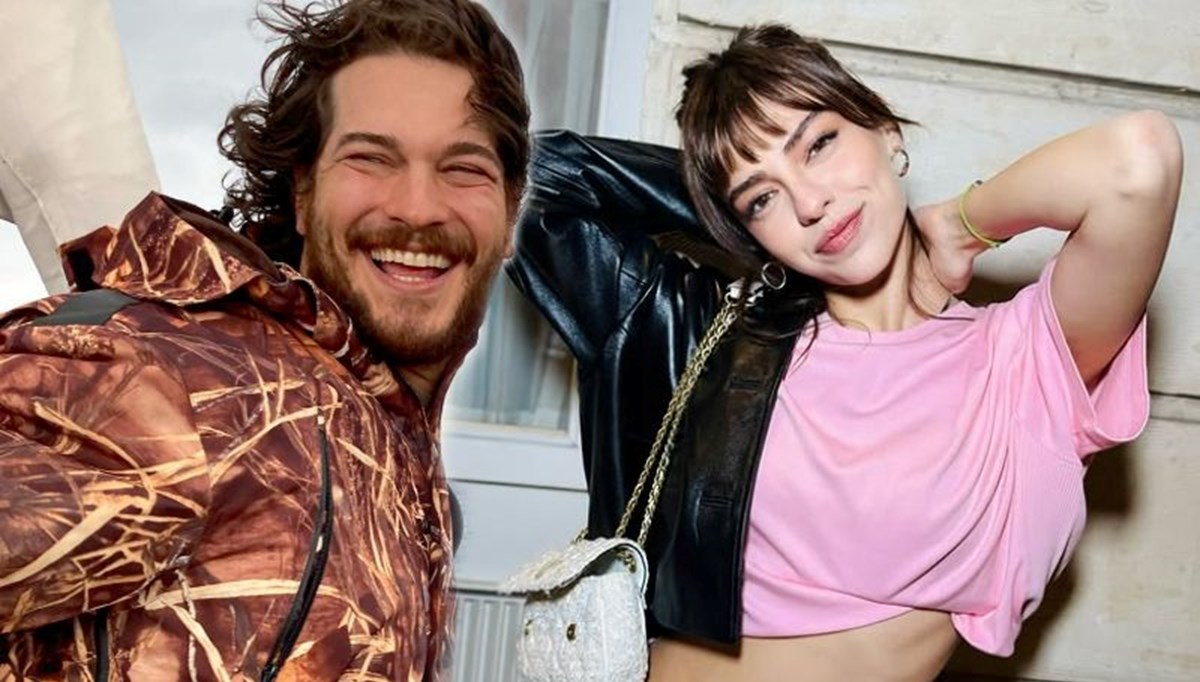 Aslıhan Malbora'dan sevgilisi Çağatay Ulusoy'a destek