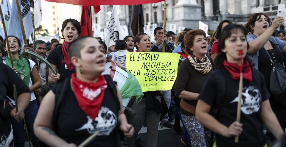 Arjantin'de kadına yönelik şiddete protesto - 1