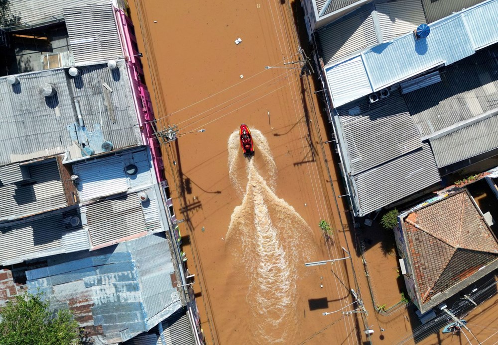Brezilya'da sel: Yüzlerce kasaba sular altında - 4