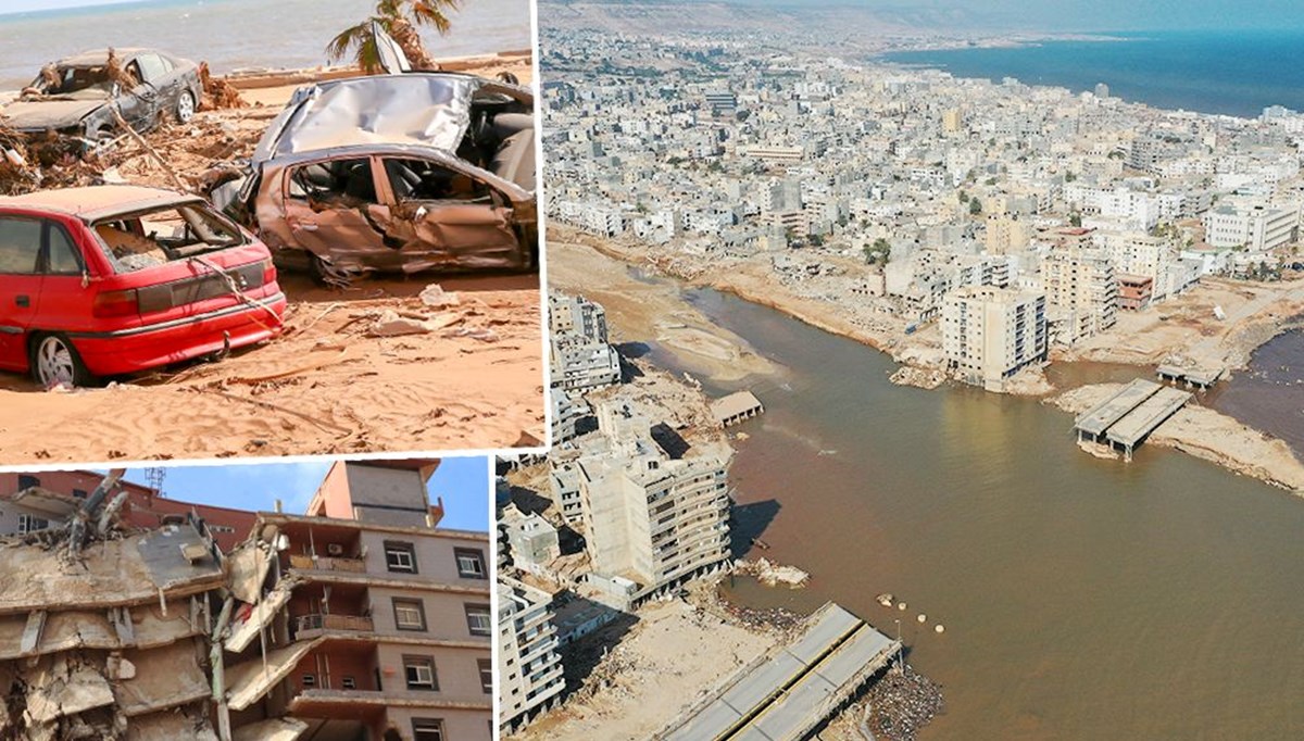 Afetin acı izleri: Enkaz yığınına dönen Derne, hayalet şehri andırıyor