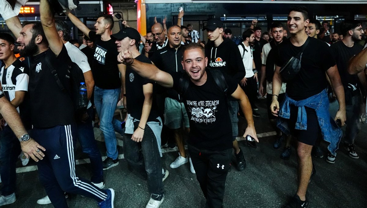 PAOK taraftarı RAMS Park'a ulaştı