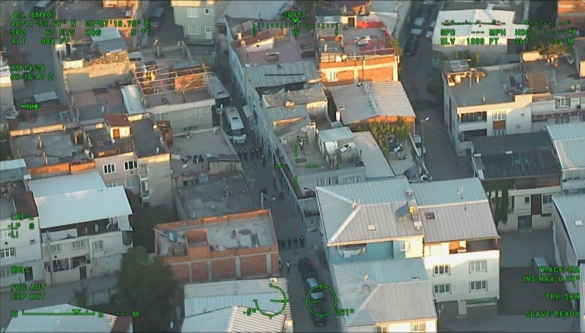 Çatılarda kovaladılar! Helikopter destekli operasyona bin 500 polis katıldı