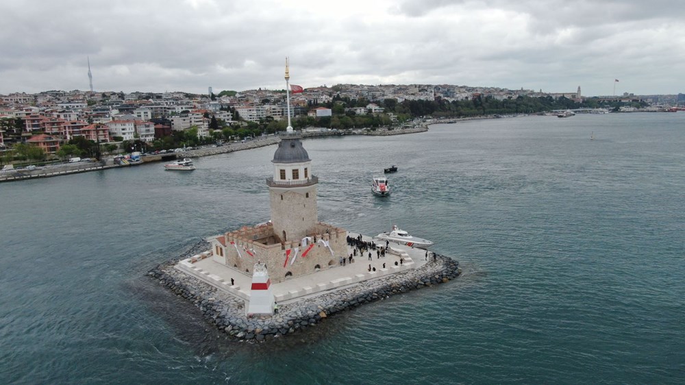 Restorasyonu tamamlanan Kız Kulesi kulesi açıldı - 5