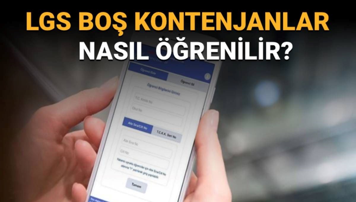 e-Okul lise boş kontenjanları sorgulama: LGS boş kontenjanlar ve taban puanları nasıl öğrenirim?