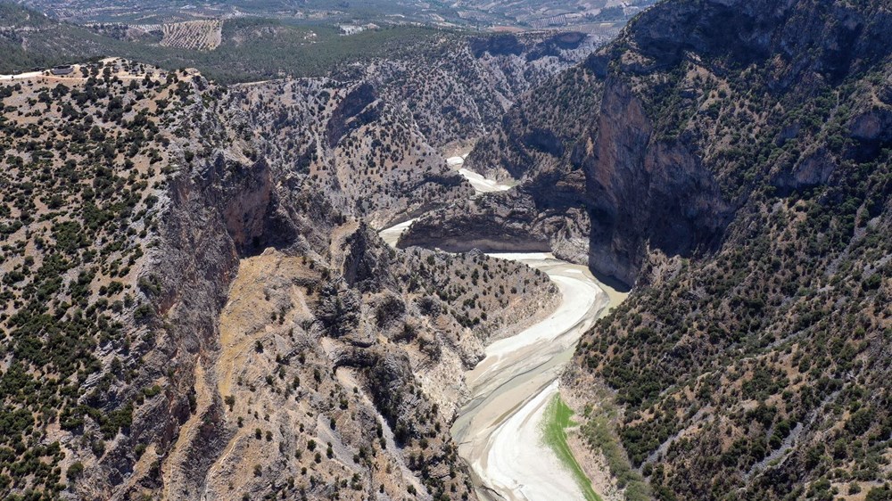 Arapapıştı Kanyonu'ndaki sular çekildi - 5