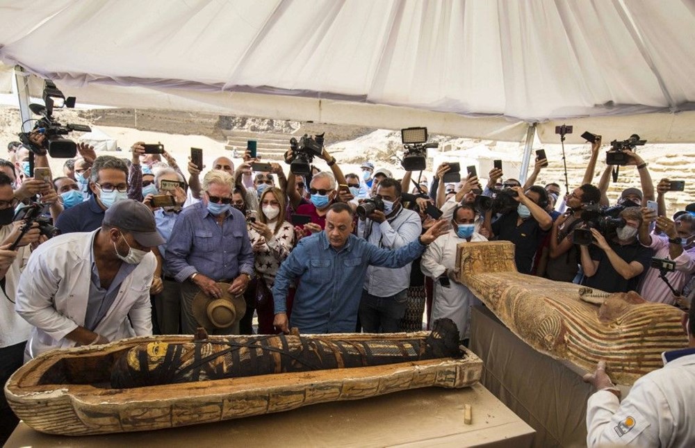 Mısır'da keşfedilen 2 bin 500 yıllık 59 tabut tek tek tanıtıldı - 9
