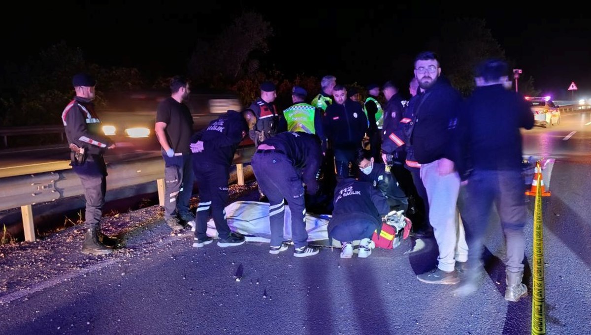 Sakarya'da bariyere çarpan motosikletin sürücüsü öldü