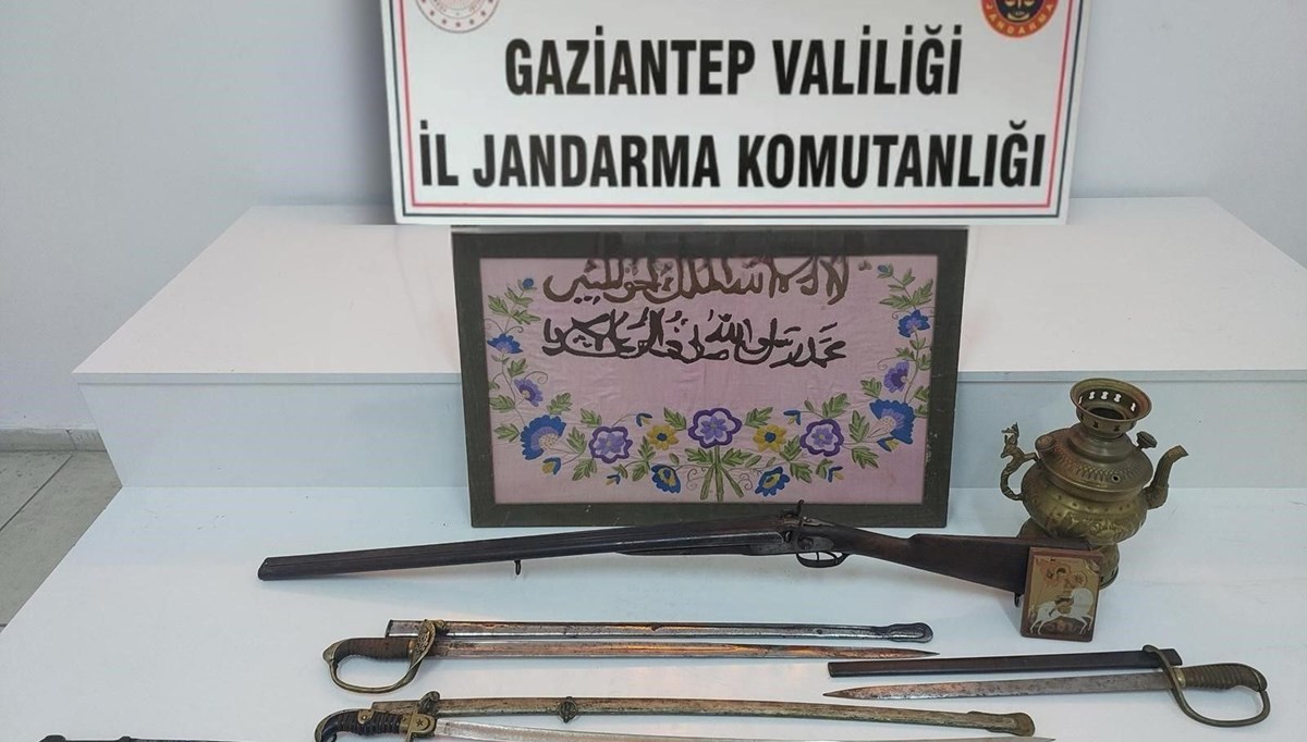 Gaziantep'te tarihi eser operasyonu: 1 gözaltı