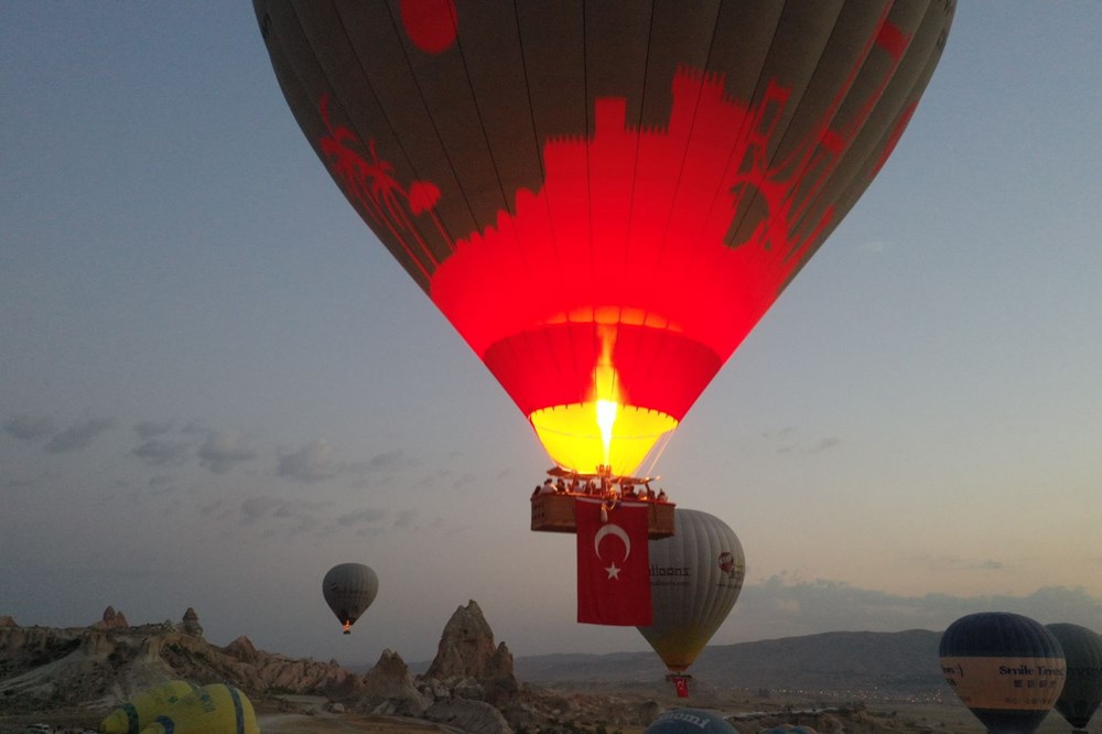 Kapadokya'da balonlar 30 Ağustos için havalandı - 2