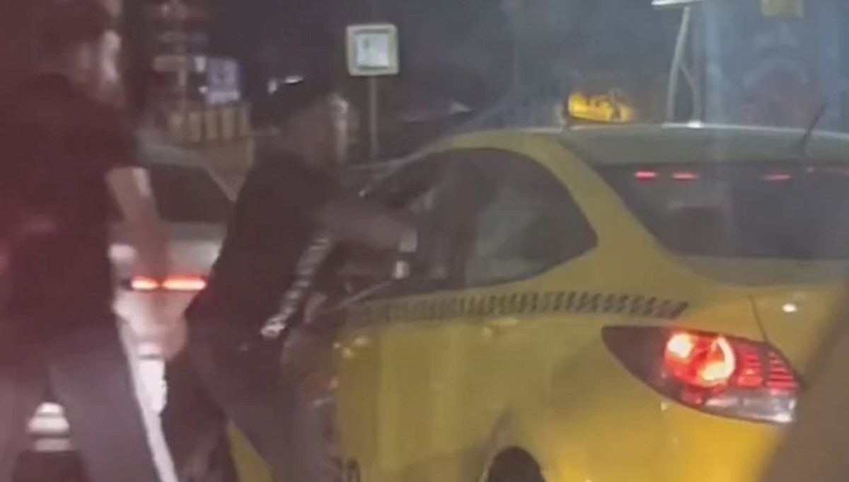 İstanbul'da taksiciye yumruklu saldırı İstanbul'da taksiciye yumruklu saldırı