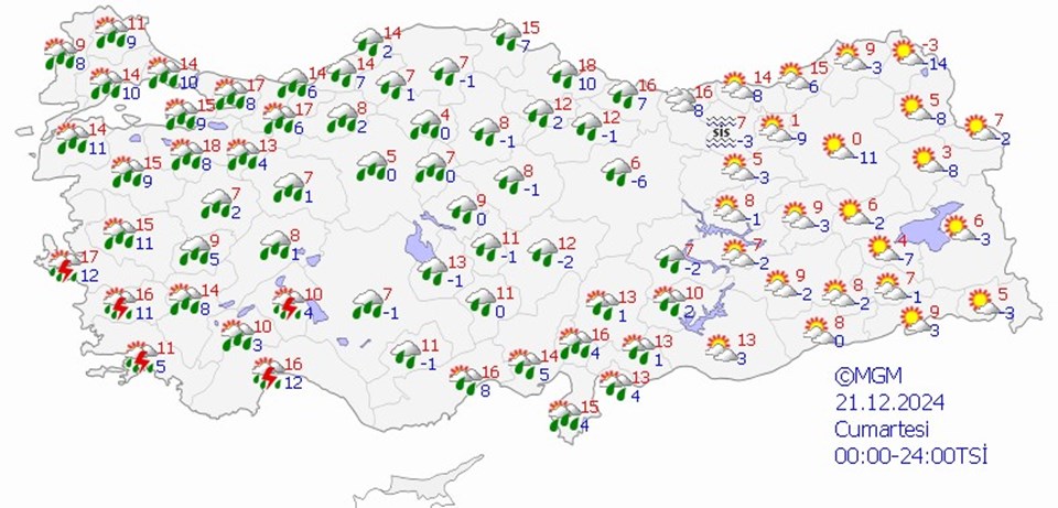 21-22 Aralık hava durumu: Hafta sonu hava nasıl olacak? - 1