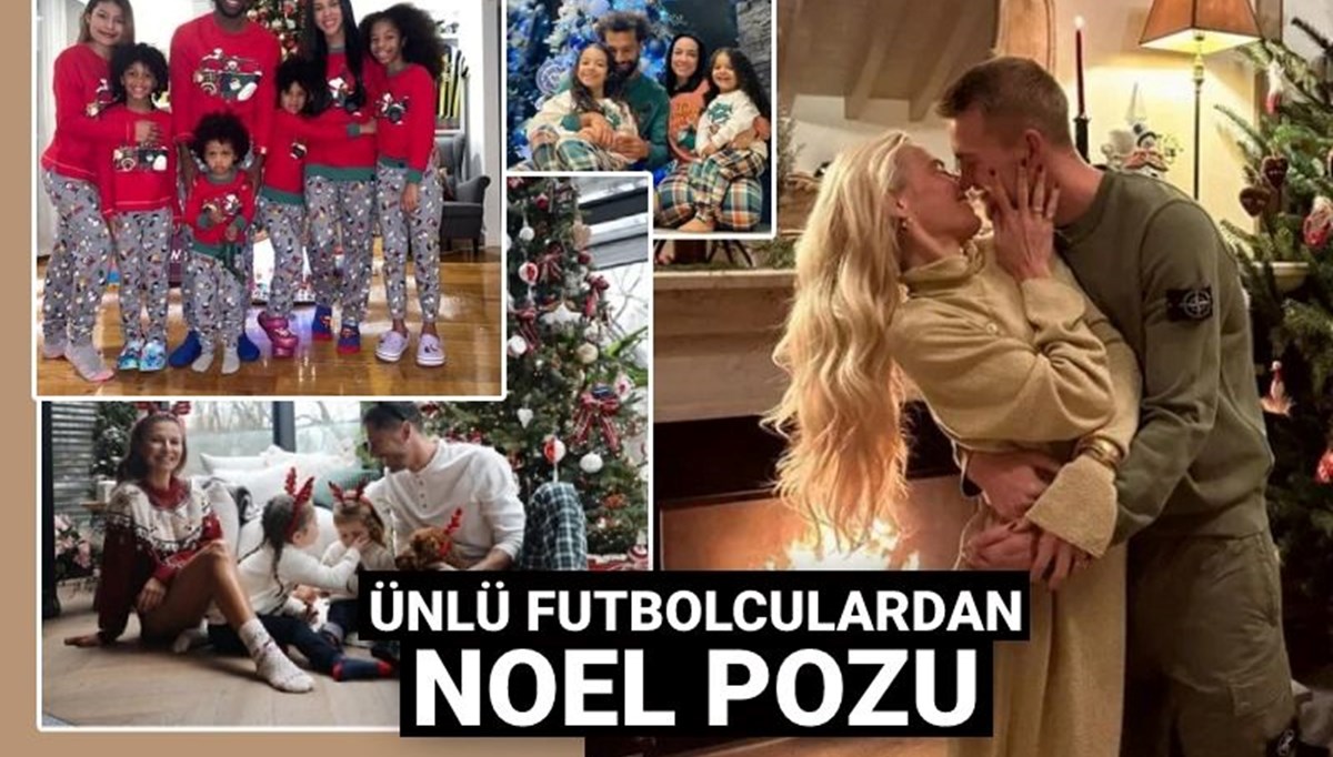 Yıldız futbolculardan Noel fotoğrafları