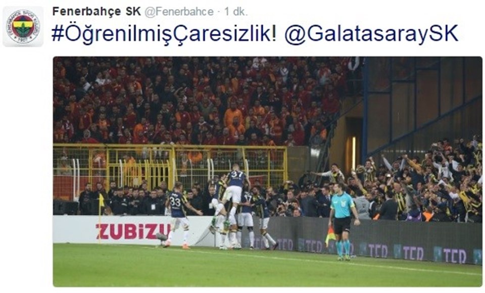 Fenerbahçe'den Galatasaray'a gönderme - 1