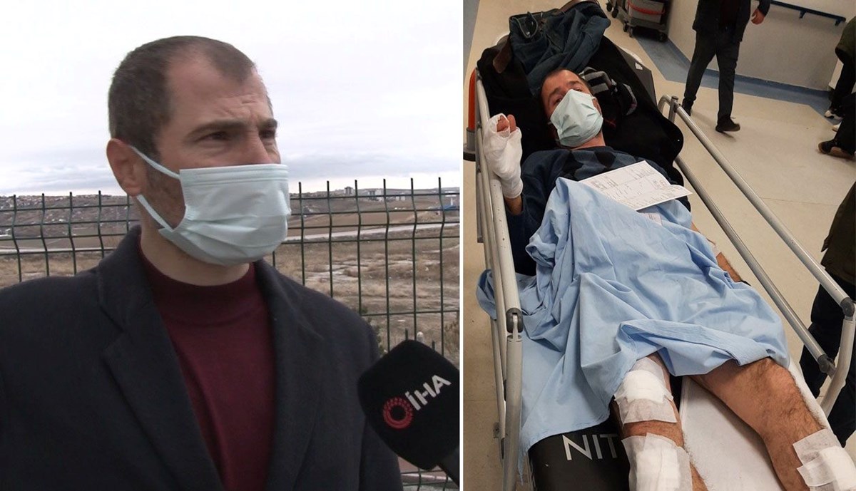 Ankara'da köpek saldırısına uğrayan adamı mahalleliler barikat kurarak kurtardı