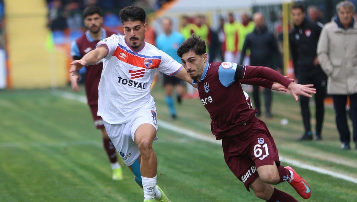 Trabzonspor deplasmanda 2 puan bıraktı