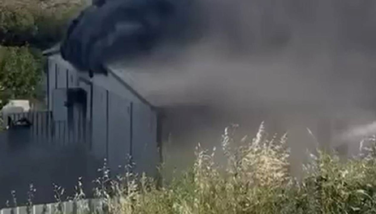 Bodrum'da yangın çıktı
