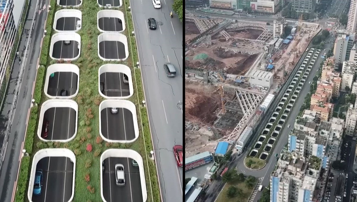 Çin’de sıra dışı ‘pencereli’ tünel