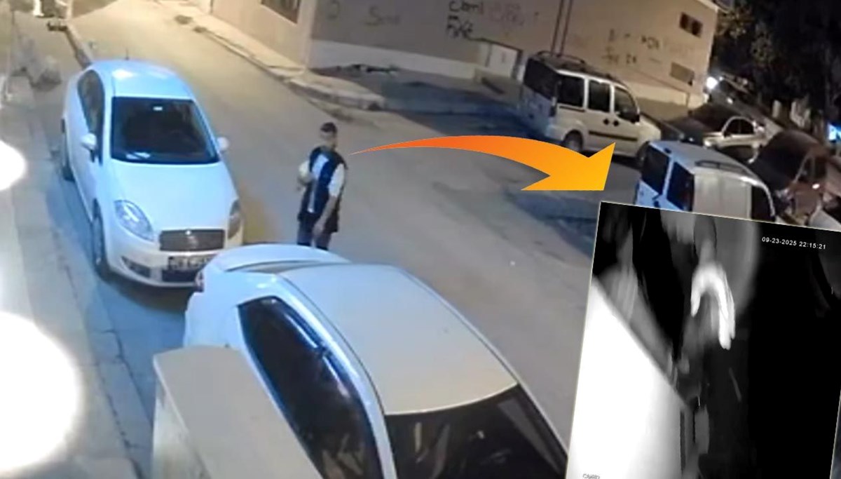 Çaldığı kameraya yakalandı