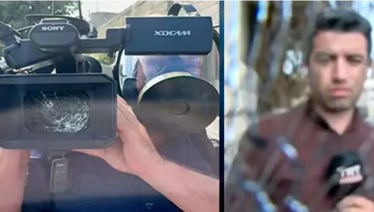 Kudüs'te TRT Haber ekibine saldırı böyle görüntülendi Kudüs'te TRT Haber ekibine saldırı böyle görüntülendi