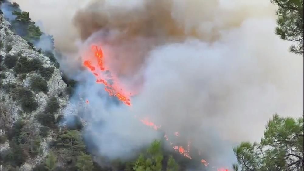 Antalya, Muğla ve Aydın'da orman yangınları: Alevler bir arabayı yutuyordu! - 6