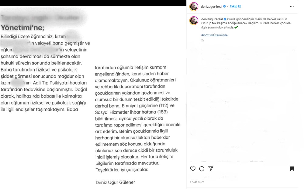 Deniz Uğur oğlu için de endişe duyduğunu paylaştı - 2